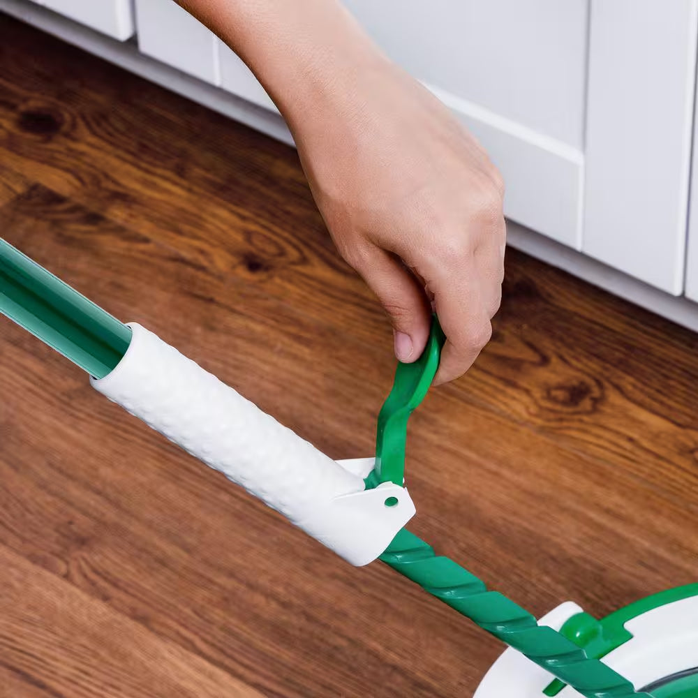 Tornado Spin Mop and Bucket Cleaning System with Microfiber Head, 14-Inch Width, Machine Washable