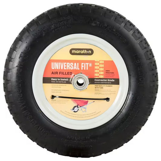 14.5 In. Pneumatic Universal Wheelbarrow Wheels