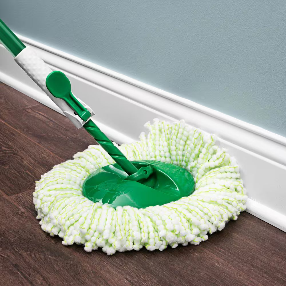 Tornado Spin Mop and Bucket Cleaning System with Microfiber Head, 14-Inch Width, Machine Washable